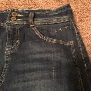 Maurices long denim skirt.